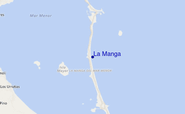 mapa de localização de La Manga