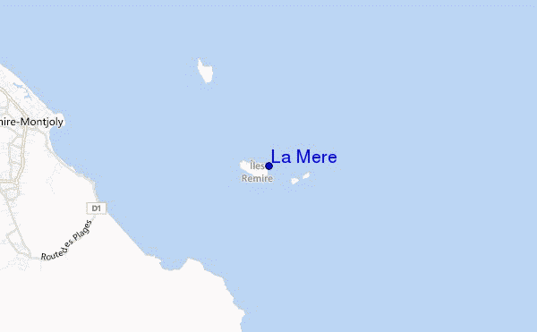 mapa de localização de La Mère