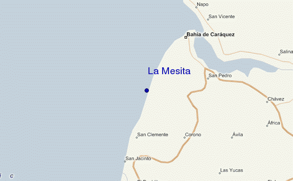 mapa de localização de La Mesita