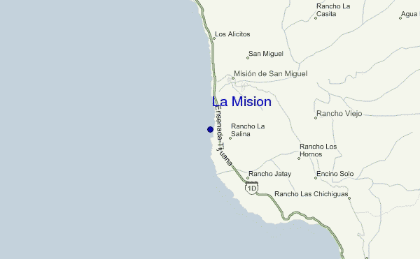 mapa de localização de La Mision