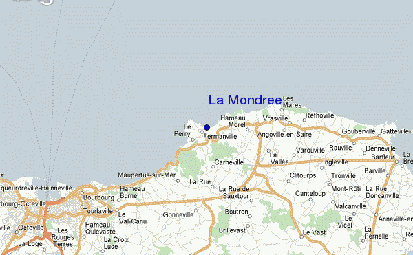 mapa de localização de La Mondree