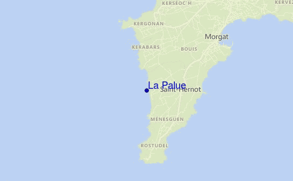 mapa de localização de La Palue