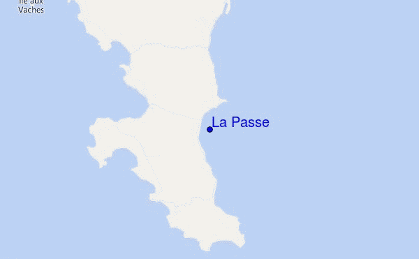 mapa de localização de La Passe