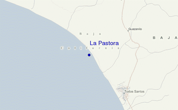 mapa de localização de La Pastora