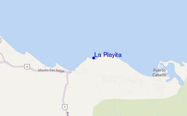 mapa de localização de La Playita