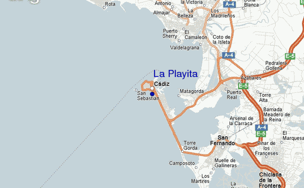 mapa de localização de La Playita