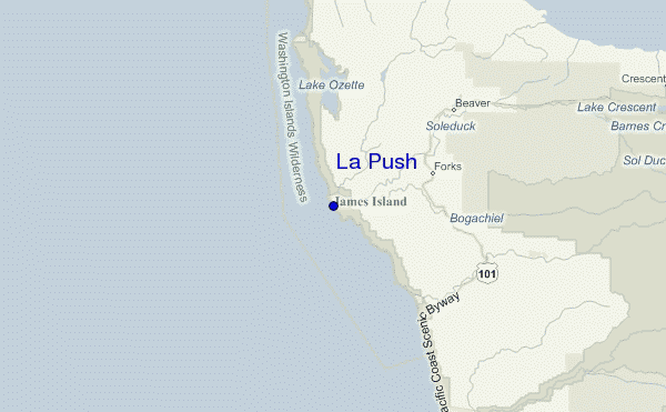 La Push Location Map