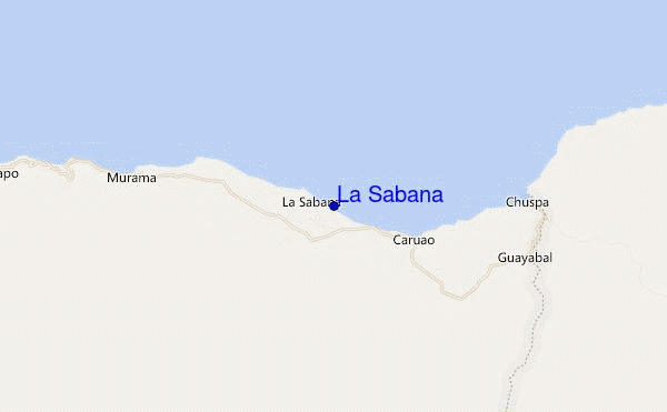 mapa de localização de La Sabana