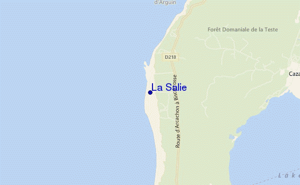 mapa de localização de La Salie