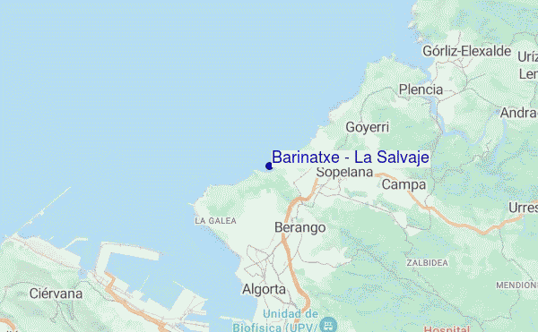 mapa de localização de Barinatxe - La Salvaje