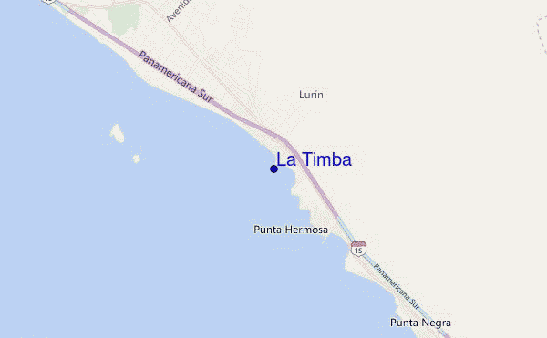 mapa de localização de La Timba