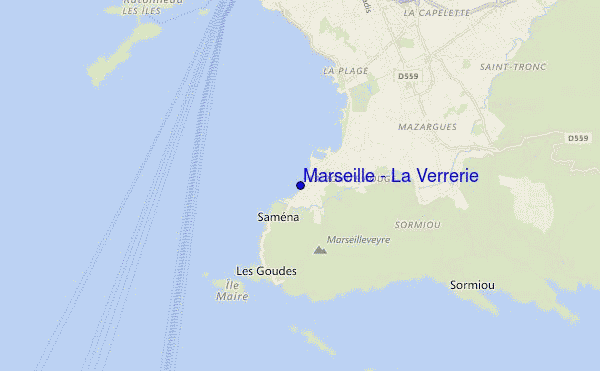 mapa de localização de Marseille - La Verrerie