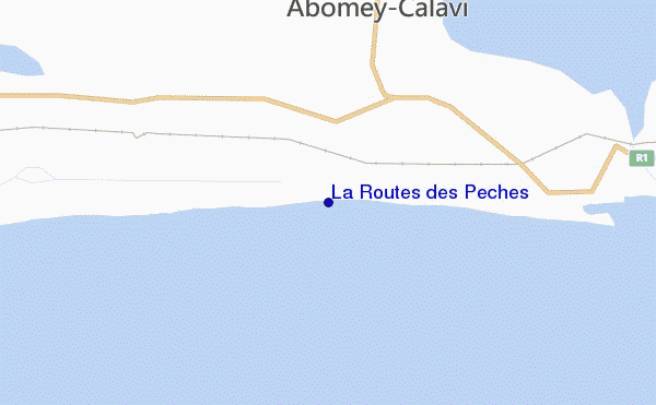 mapa de localização de La Routes des Pêches