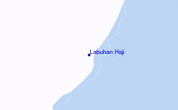 mapa de localização de Labuhan Haji