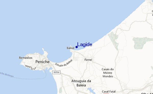 mapa de localização de Lagide