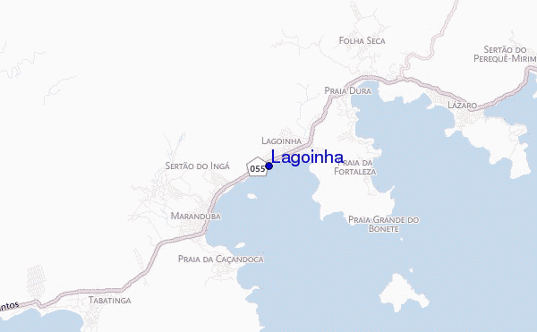 mapa de localização de Lagoinha