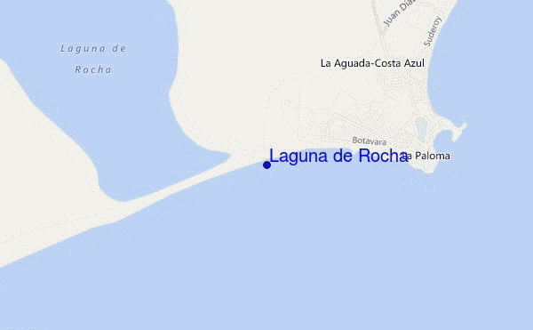 mapa de localização de Laguna de Rocha