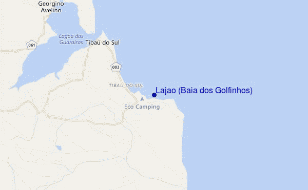 mapa de localização de Lajao (Baia dos Golfinhos)