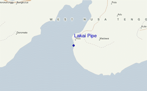mapa de localização de Lakai Pipe