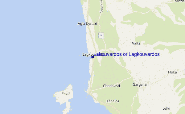 mapa de localização de Lakouvardos or Lagkouvardos