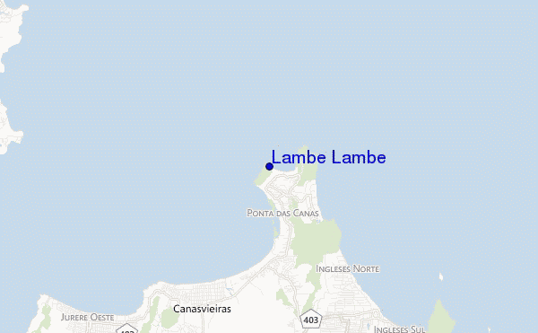 mapa de localização de Lambe Lambe