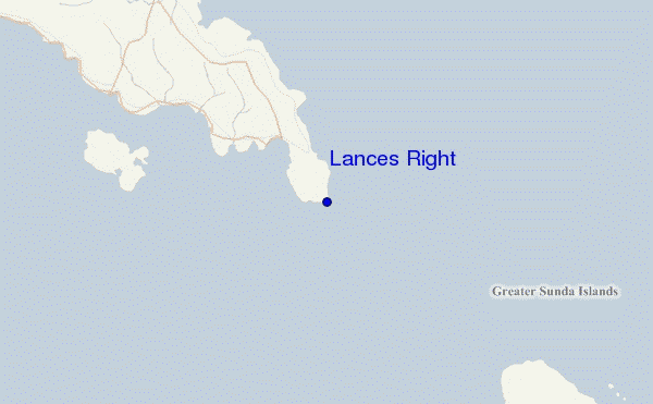 mapa de localização de Lances Right