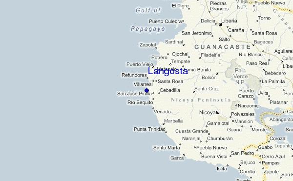 Langosta Location Map