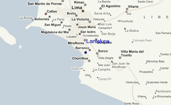mapa de localização de Laniakea