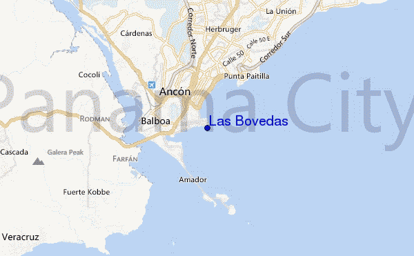 mapa de localização de Las Bovedas