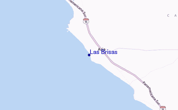 mapa de localização de Las Brisas