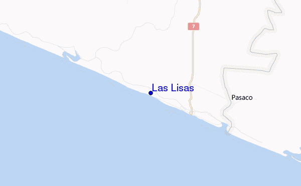 mapa de localização de Las Lisas