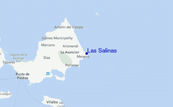 Las Salinas Location Map