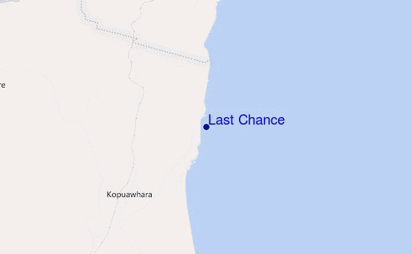 mapa de localização de Last Chance