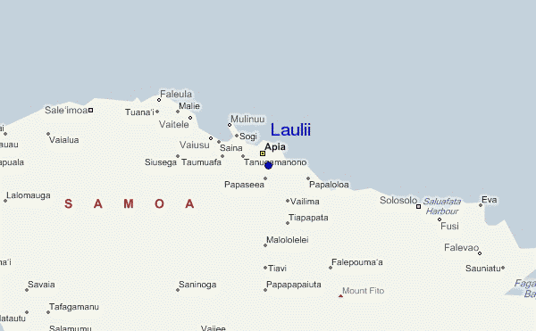 mapa de localização de Laulii