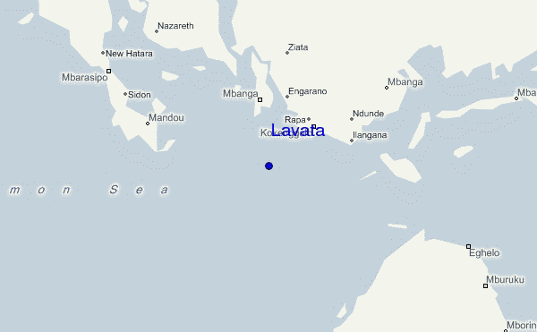 mapa de localização de Lavata