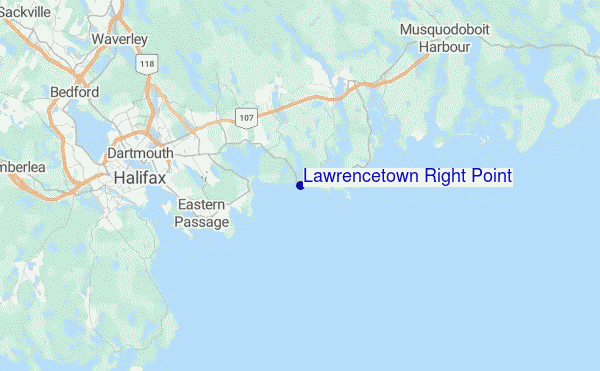 Lawrencetown Right Point Location Map