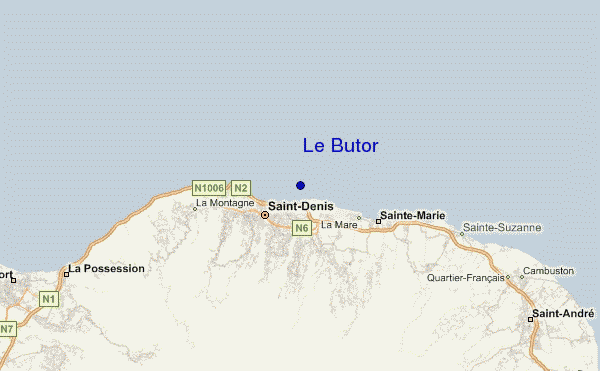 mapa de localização de Le Butor
