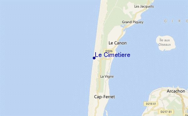 mapa de localização de Le Cimetiere
