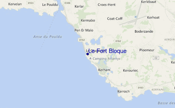 mapa de localização de Le Fort Bloque