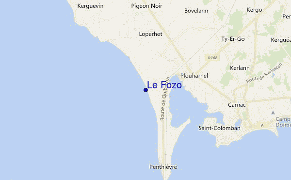 mapa de localização de Le Fozo