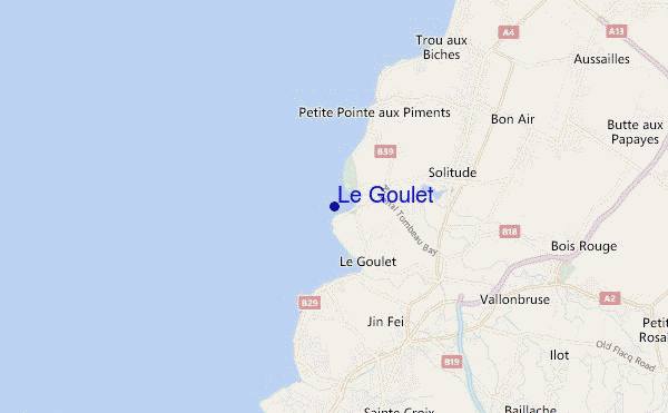 mapa de localização de Le Goulet