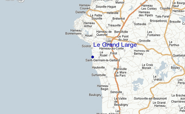 mapa de localização de Le Grand Large