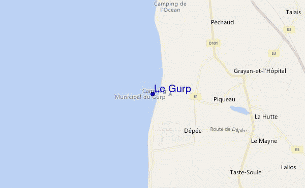 mapa de localização de Le Gurp