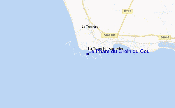 mapa de localização de Le Phare du Groin du Cou
