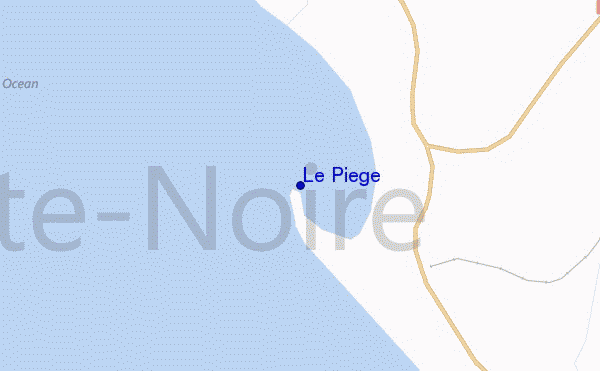 mapa de localização de Le Piege