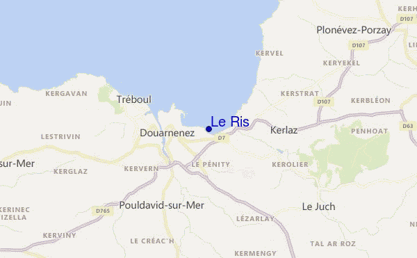 mapa de localização de Le Ris