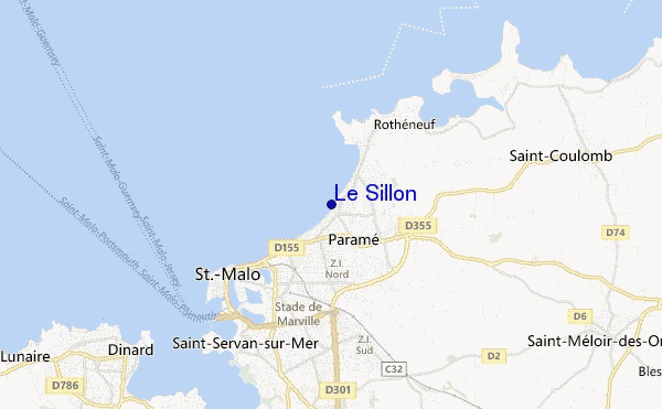 mapa de localização de Le Sillon