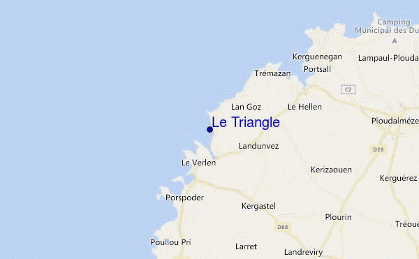 mapa de localização de Le Triangle