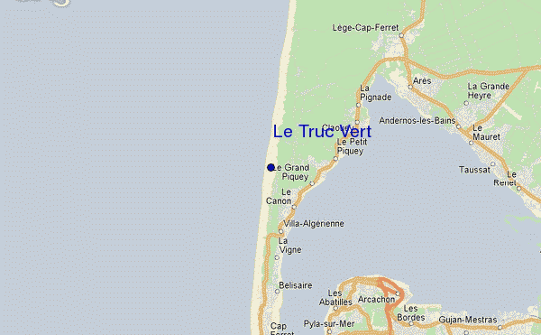 mapa de localização de Le Truc Vert