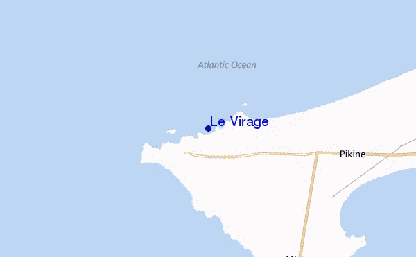 mapa de localização de Le Virage